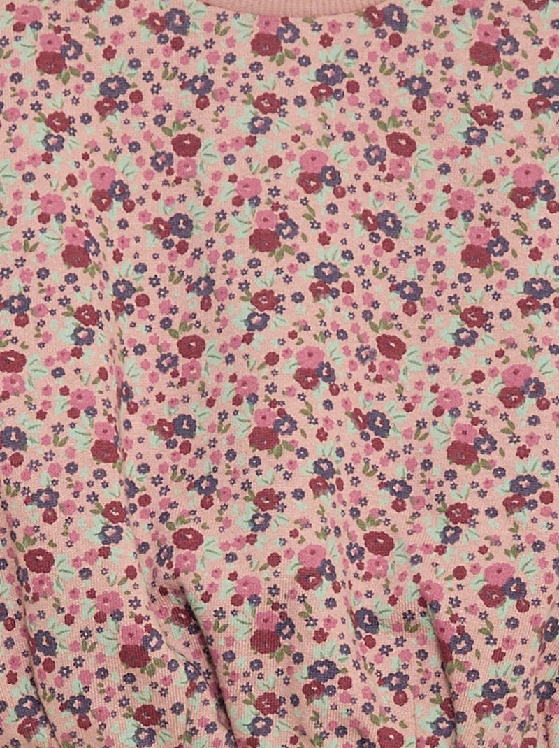 Conjunto calças de fato de treino em moletão sweatshirt+ leggings - 2 peças Violeta - Kiabi