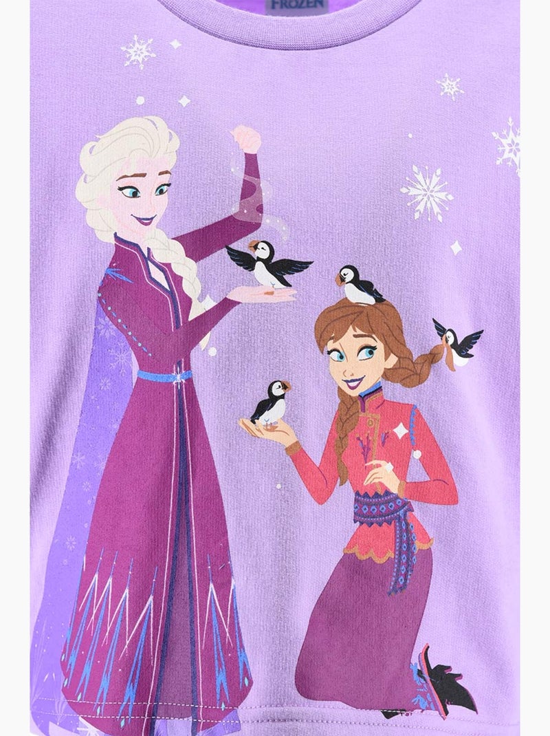 Conjunto calças de fato de treino frozen roxo menina | licença oficial Roxo - Kiabi