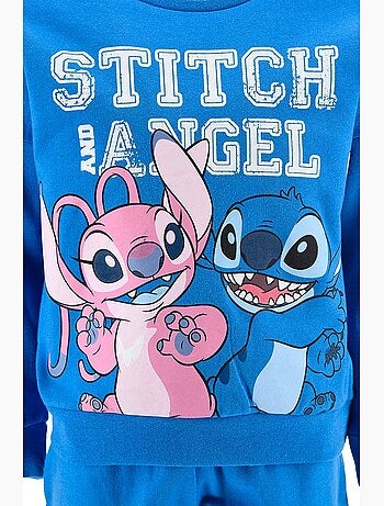Conjunto calças de fato de treino lilo & stitch azul menina | licença oficial