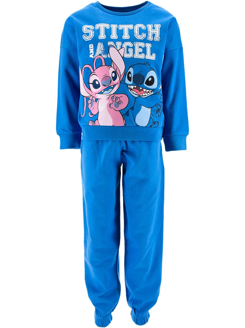 Conjunto calças de fato de treino lilo & stitch azul menina | licença oficial Azul - Kiabi