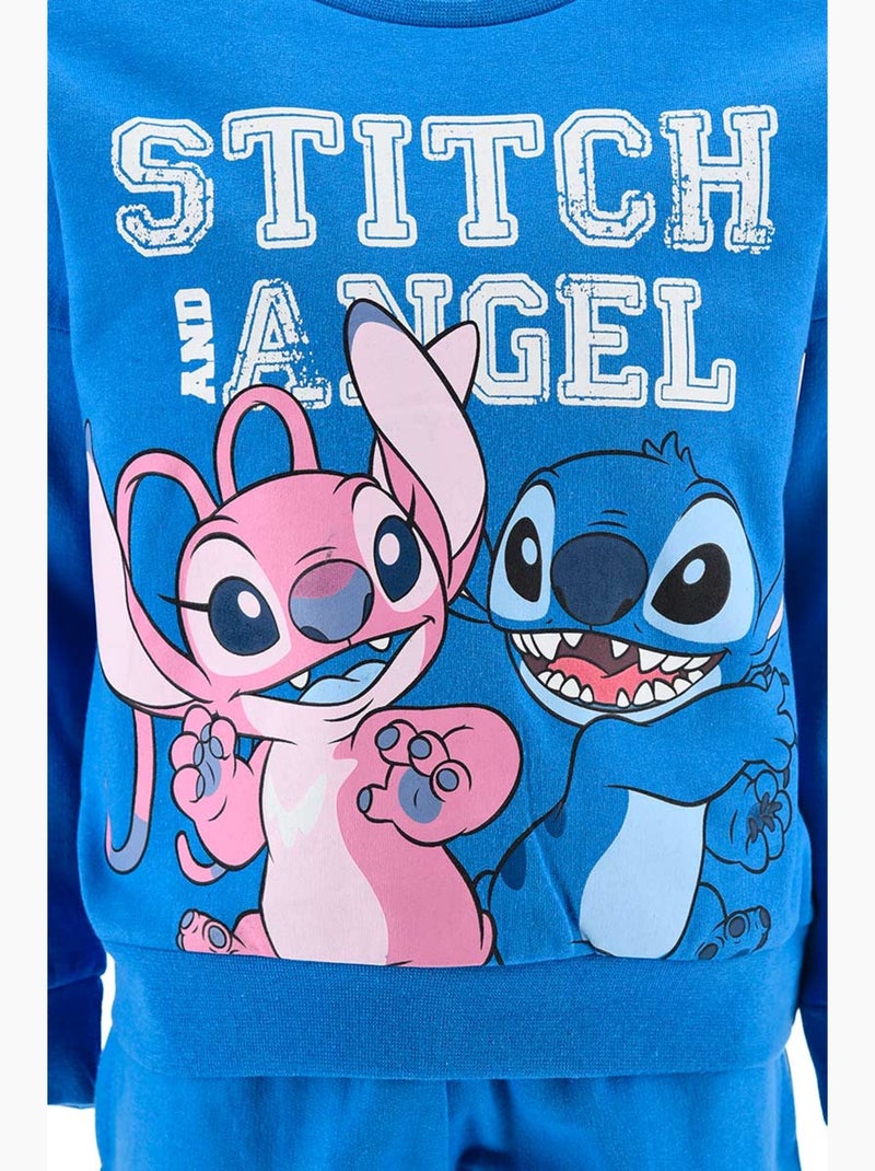 Conjunto calças de fato de treino lilo & stitch azul menina | licença oficial Azul - Kiabi