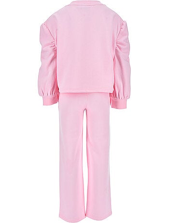 Conjunto calças de fato de treino lilo & stitch rosa menina | licença oficial