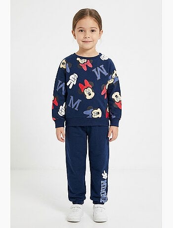 Conjunto calças de fato de treino minnie mouse azul menina | licença oficial