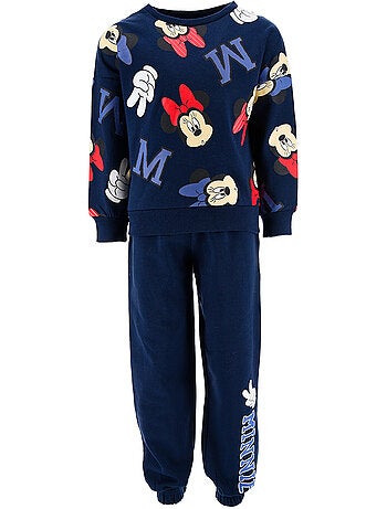 Conjunto calças de fato de treino minnie mouse azul menina | licença oficial