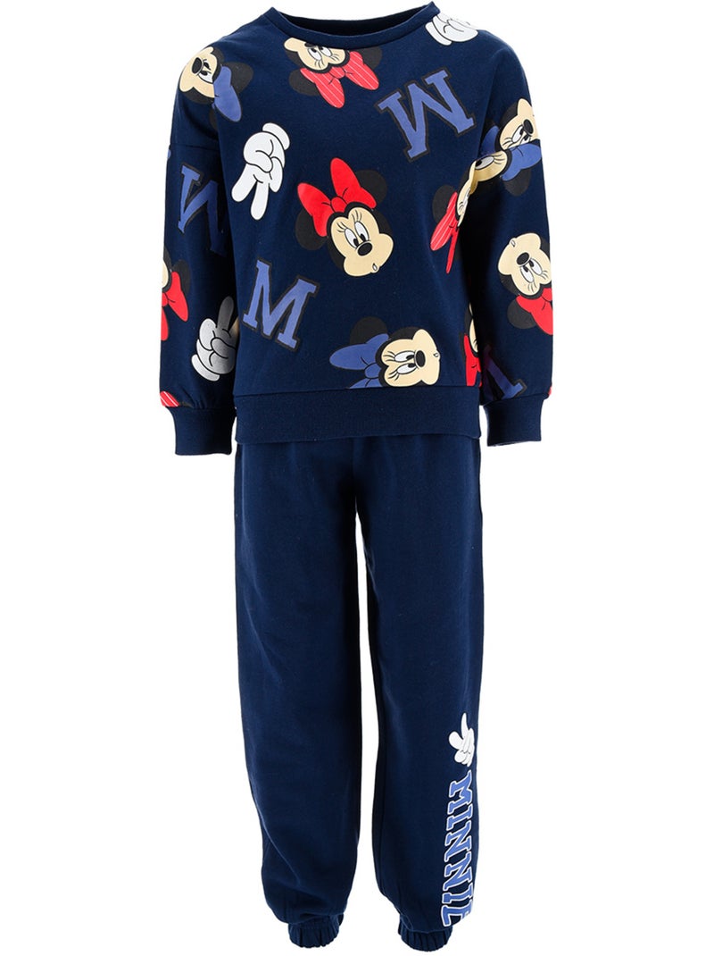 Conjunto calças de fato de treino minnie mouse azul menina | licença oficial Azul - Kiabi