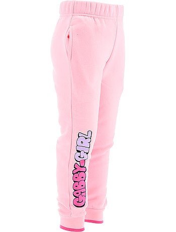 Conjunto calças de fato de treino rosa menina gabby's dollhouse - licença oficial