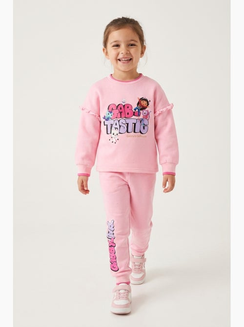 Conjunto calças de fato de treino rosa menina gabby's dollhouse - licença oficial - Kiabi