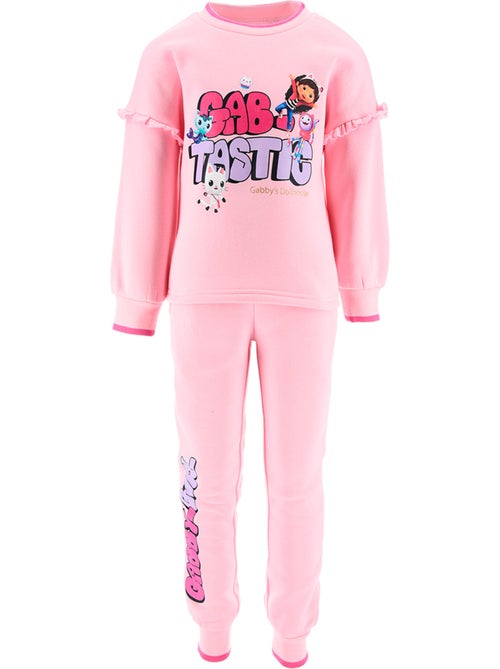 Conjunto calças de fato de treino rosa menina gabby's dollhouse - licença oficial - Kiabi