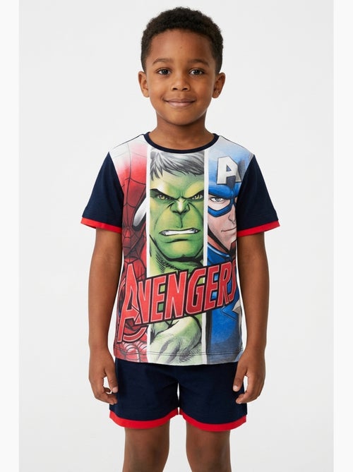 Conjunto calções bermuda + t-shirt avengers menino | licença oficial - Kiabi Conjunto calções bermuda + t-shirt avengers menino | licença oficial - Kiabi