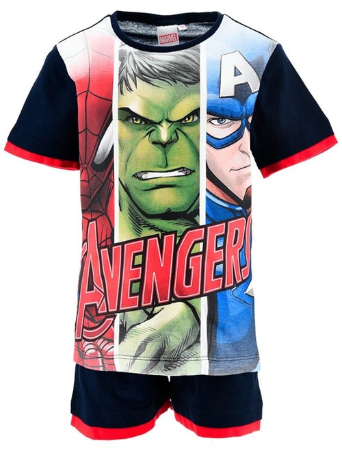 Conjunto calções bermuda + t-shirt avengers menino | licença oficial - Kiabi Conjunto calções bermuda + t-shirt avengers menino | licença oficial - Kiabi