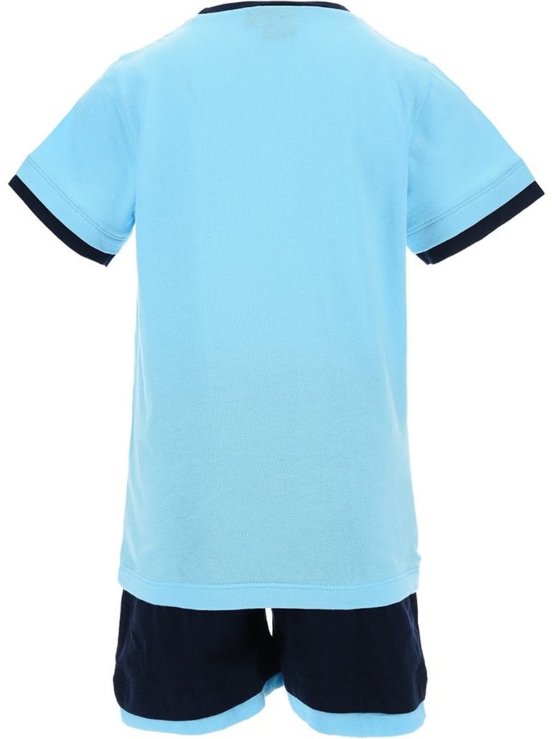 Conjunto calções bermuda + t-shirt sonic menino | licença oficial Azul - Kiabi