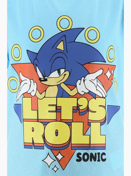 Conjunto calções bermuda + t-shirt sonic menino | licença oficial - Kiabi Conjunto calções bermuda + t-shirt sonic menino | licença oficial - Kiabi