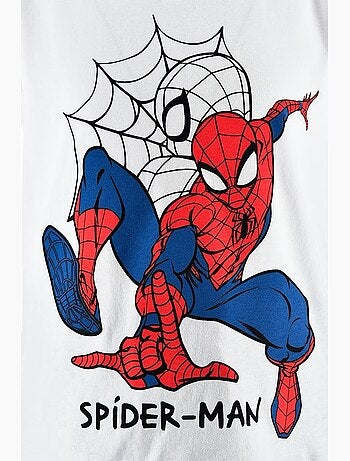 Conjunto calções bermuda + t-shirt spiderman menino | licença oficial