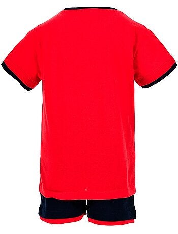Conjunto calções bermuda + t-shirt spiderman menino | licença oficial