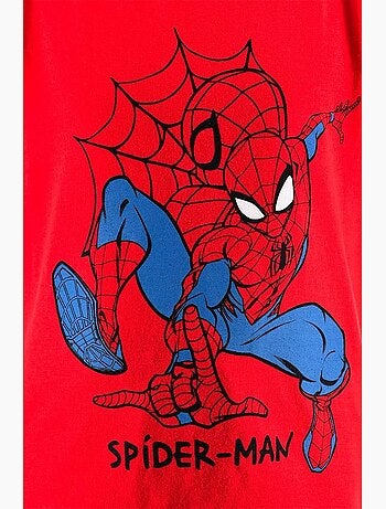 Conjunto calções bermuda + t-shirt spiderman menino | licença oficial