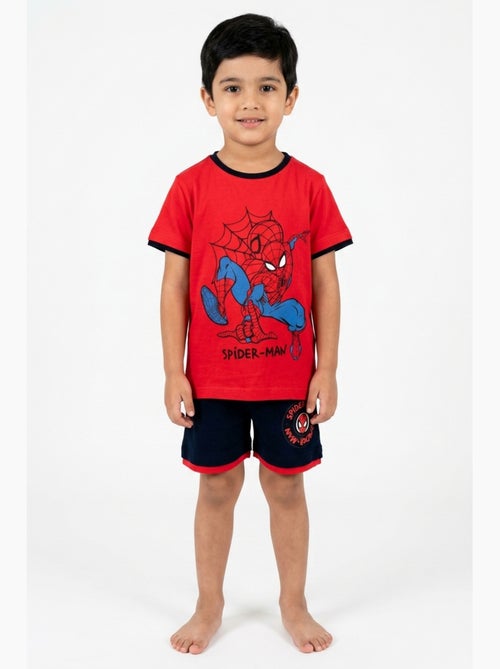Conjunto calções bermuda + t-shirt spiderman menino | licença oficial - Kiabi Conjunto calções bermuda + t-shirt spiderman menino | licença oficial - Kiabi