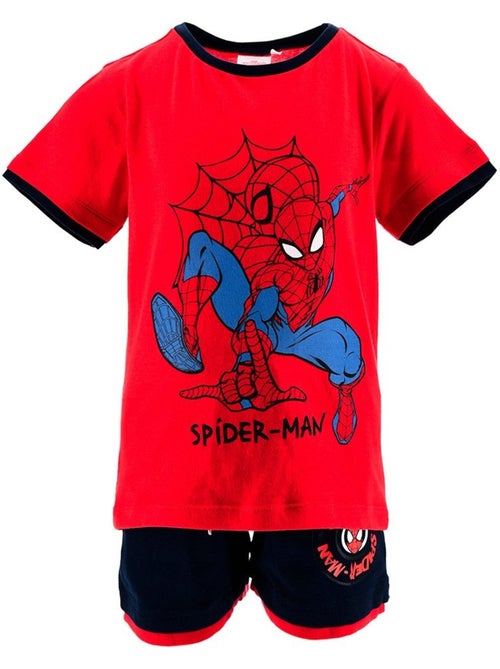 Conjunto calções bermuda + t-shirt spiderman menino | licença oficial - Kiabi Conjunto calções bermuda + t-shirt spiderman menino | licença oficial - Kiabi