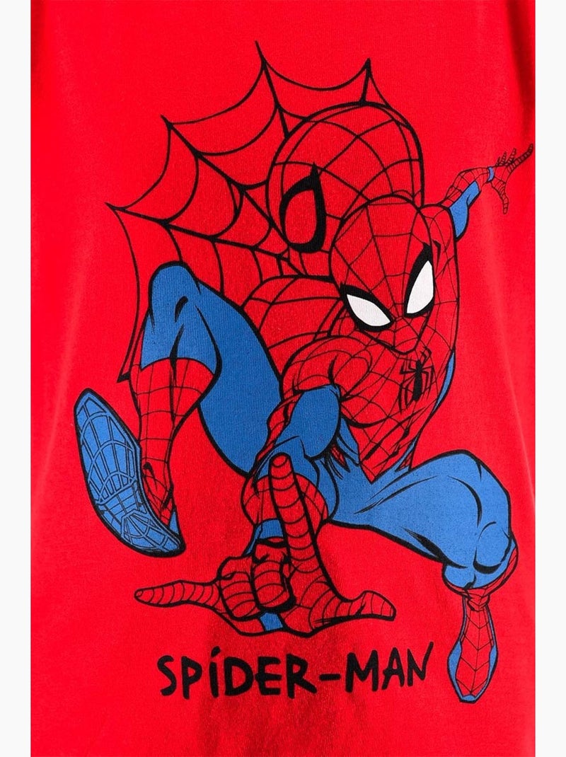 Conjunto calções bermuda + t-shirt spiderman menino | licença oficial Vermelho - Kiabi