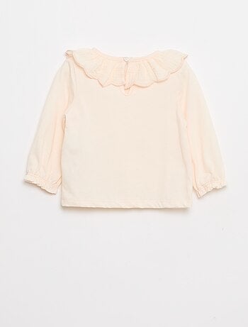 Conjunto calções com alças + t-shirt + collants - 3 peças