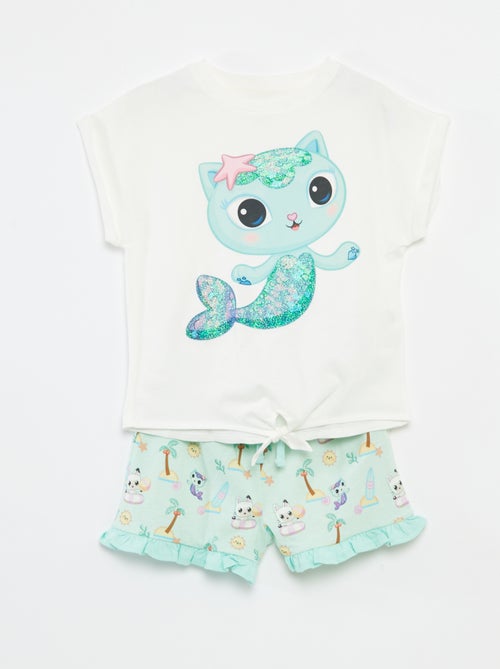 Conjunto calções + t-shirt 'A Casa Mágica da Gabby'  - 2 peças - Kiabi