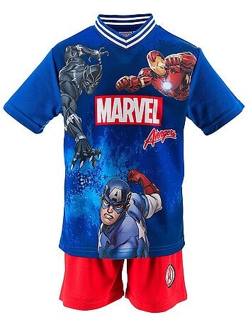 Conjunto calções + t-shirt avengers menino | licença oficial