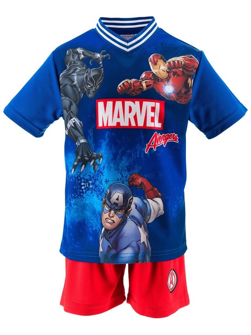 Conjunto calções + t-shirt avengers menino | licença oficial Azul - Kiabi