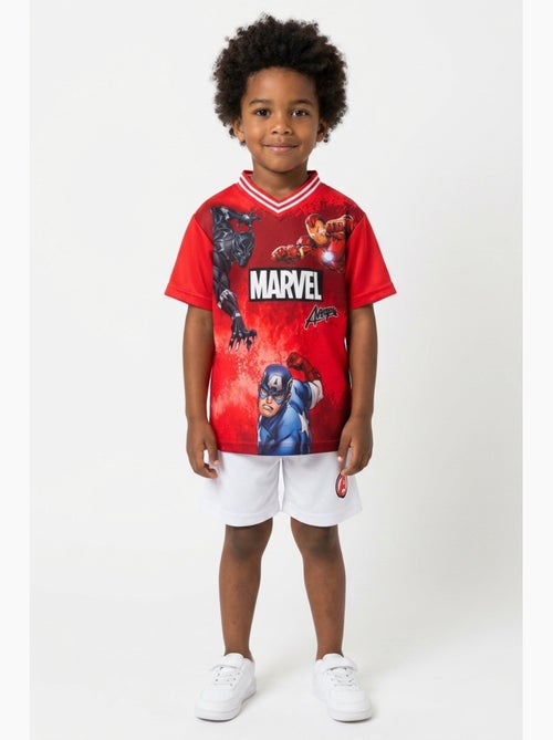 Conjunto calções + t-shirt avengers menino | licença oficial - Kiabi Conjunto calções + t-shirt avengers menino | licença oficial - Kiabi