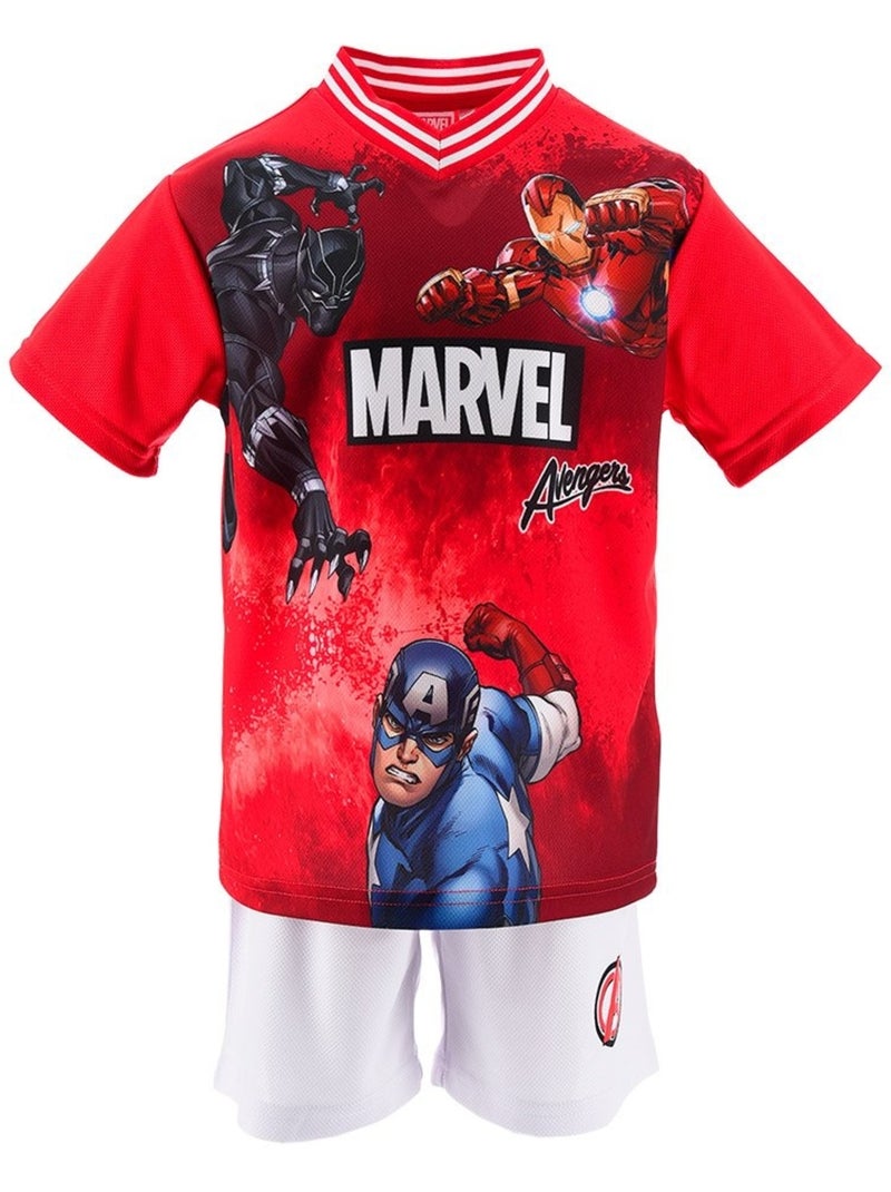 Conjunto calções + t-shirt avengers menino | licença oficial Vermelho - Kiabi