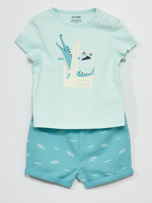 Conjunto calções + t-shirt - Kiabi