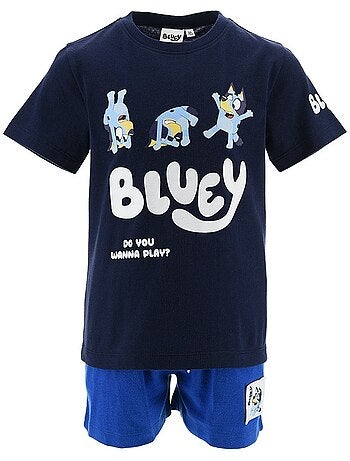 Conjunto calções + t-shirt bluey menino | licença oficial