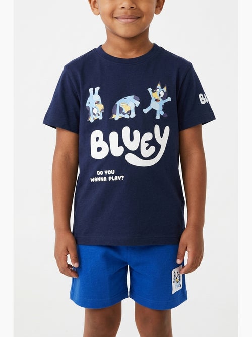 Conjunto calções + t-shirt bluey menino | licença oficial - Kiabi Conjunto calções + t-shirt bluey menino | licença oficial - Kiabi