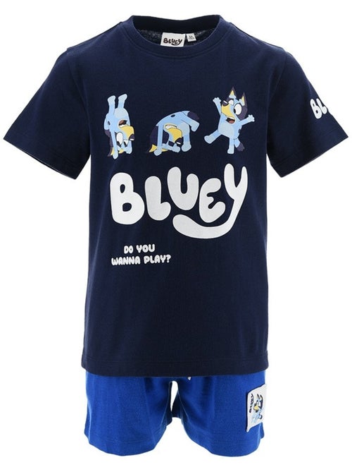 Conjunto calções + t-shirt bluey menino | licença oficial - Kiabi Conjunto calções + t-shirt bluey menino | licença oficial - Kiabi