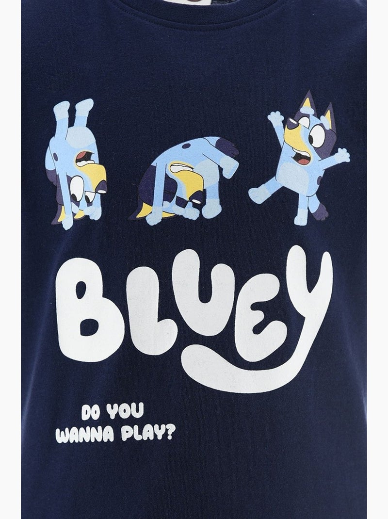Conjunto calções + t-shirt bluey menino | licença oficial Azul - Kiabi