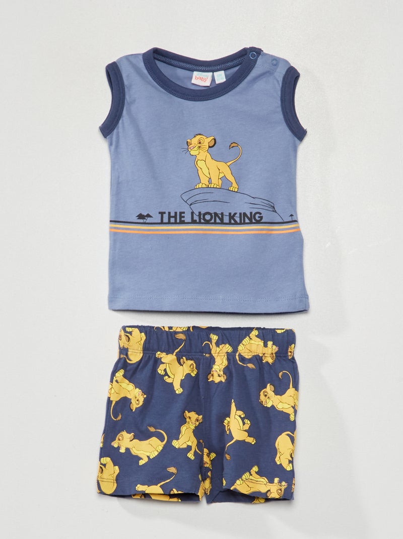 Conjunto calções + t-shirt 'Disney' Azul/ Marinho - Kiabi