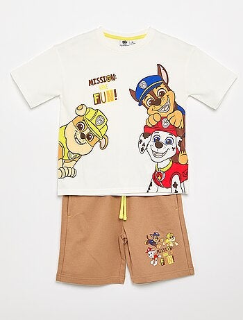 Conjunto calções + T-shirt 'Patrulha Pata'