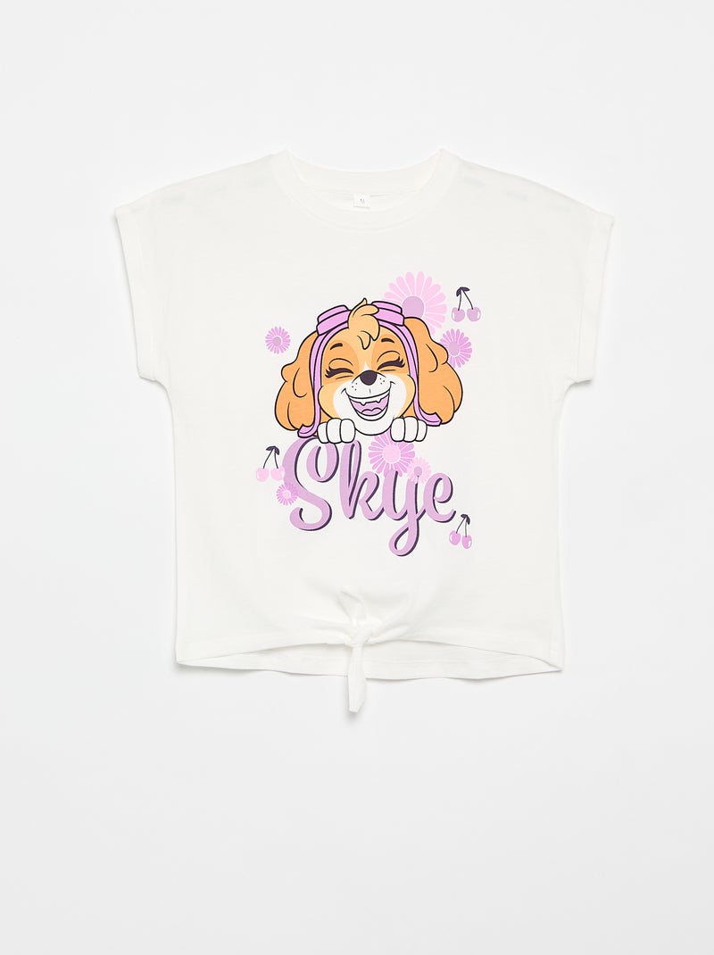 Conjunto calções + T-shirt 'Patrulha Pata' Branco - Kiabi