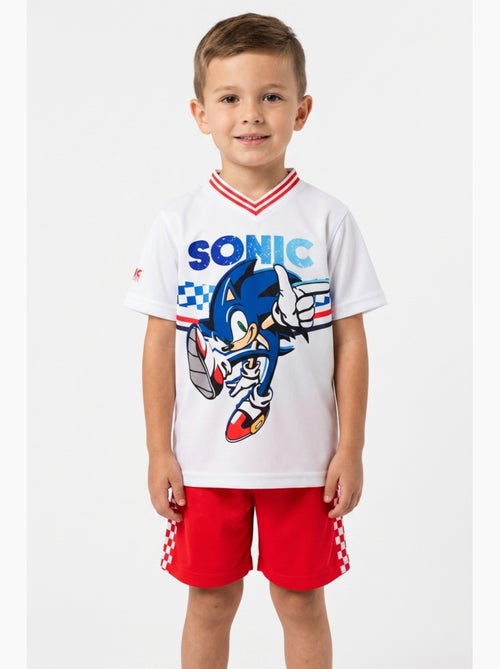Conjunto calções + t-shirt sonic menino | licença oficial - Kiabi Conjunto calções + t-shirt sonic menino | licença oficial - Kiabi