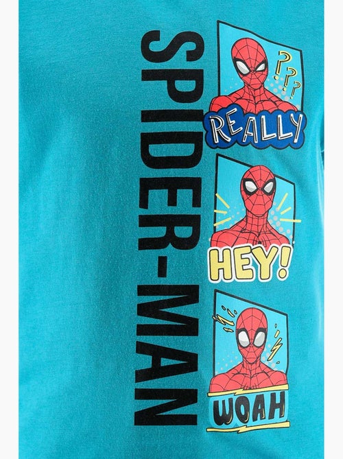 Conjunto calções + t-shirt spider-man turquesa menino | licença oficial - Kiabi Conjunto calções + t-shirt spider-man turquesa menino | licença oficial - Kiabi