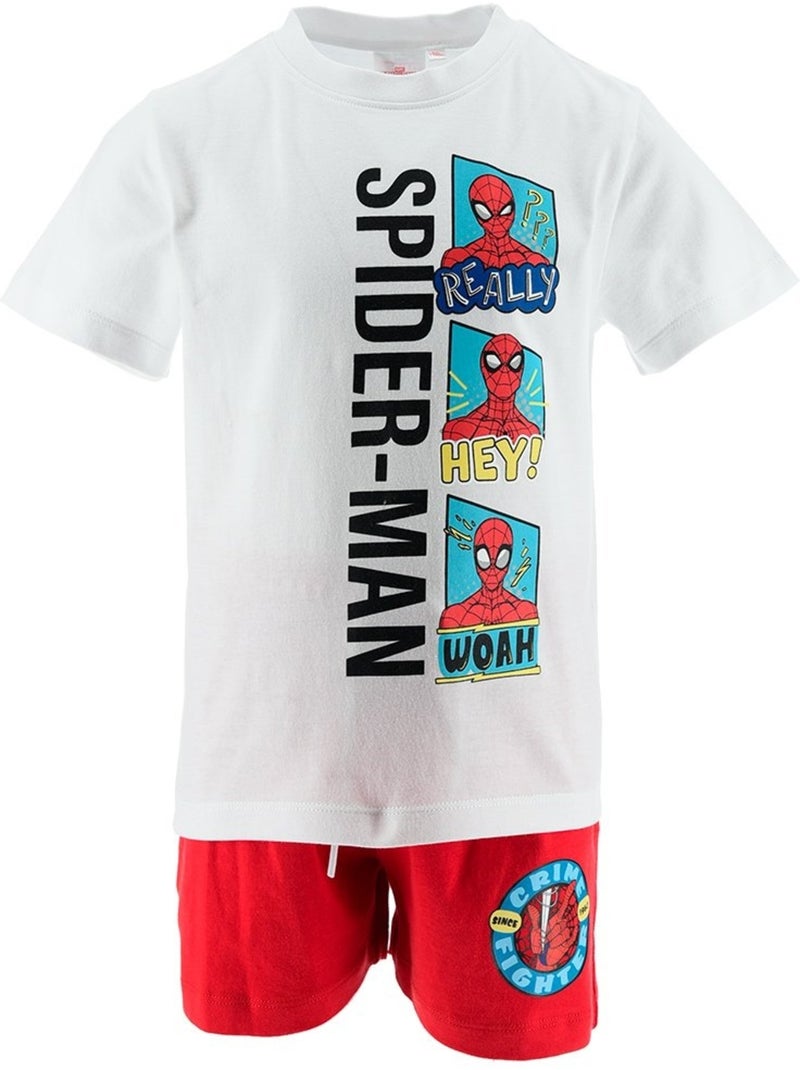 Conjunto calções + t-shirt spiderman menino | licença oficial Branco - Kiabi