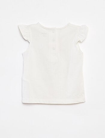 Conjunto calções + top de alças estampado 'Maria'
