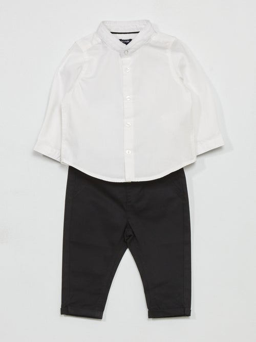 Conjunto camisa + calças  - 2 peças - Kiabi