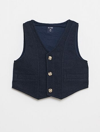 Conjunto camisa + calças + colete - 3 peças