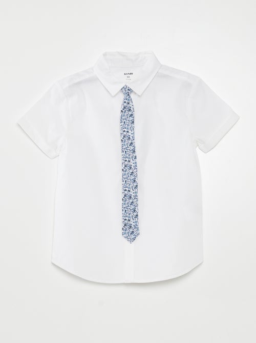 Conjunto camisa de algodão + camisa - 2 peças - Kiabi