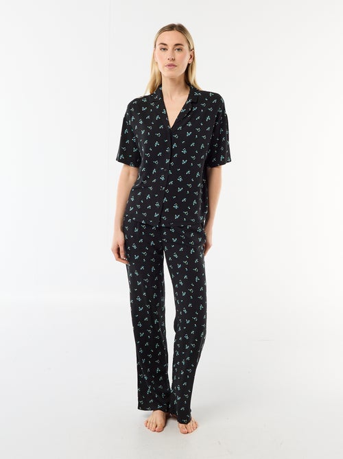 Conjunto camisa de noite all-over - Kiabi