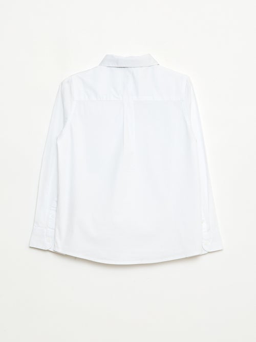 Conjunto camisa + laço com velcro - 2 peças - Kiabi