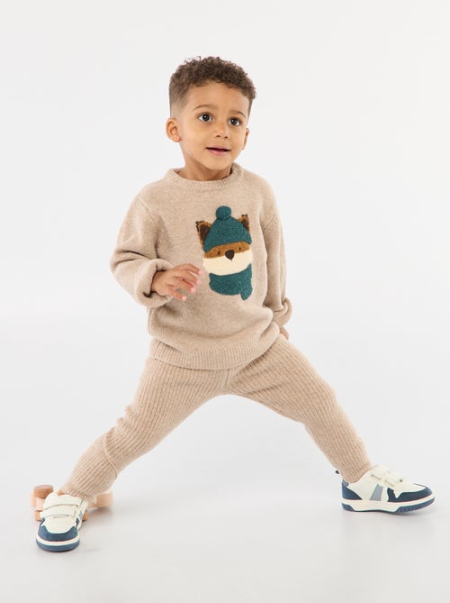 Conjunto camiseta + calças - estampado de raposa - Kiabi