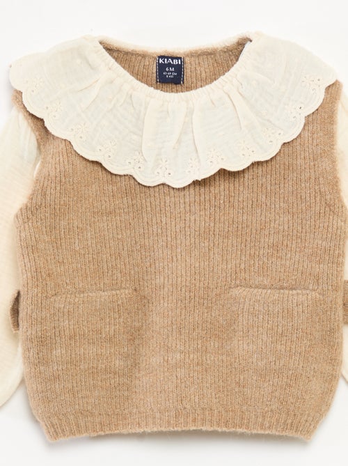 Conjunto camisola 2 em 1 + leggings - Kiabi