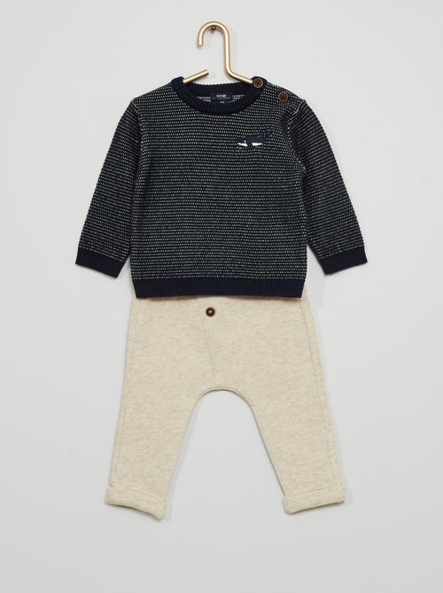 Conjunto camisola + calças - Kiabi