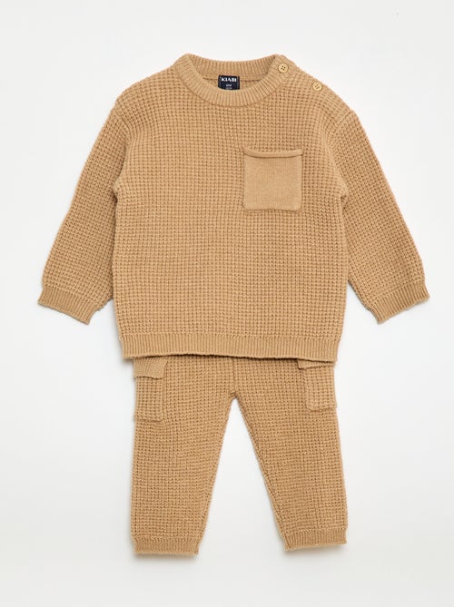 Conjunto camisola + calças de malha - 2 peças - Kiabi