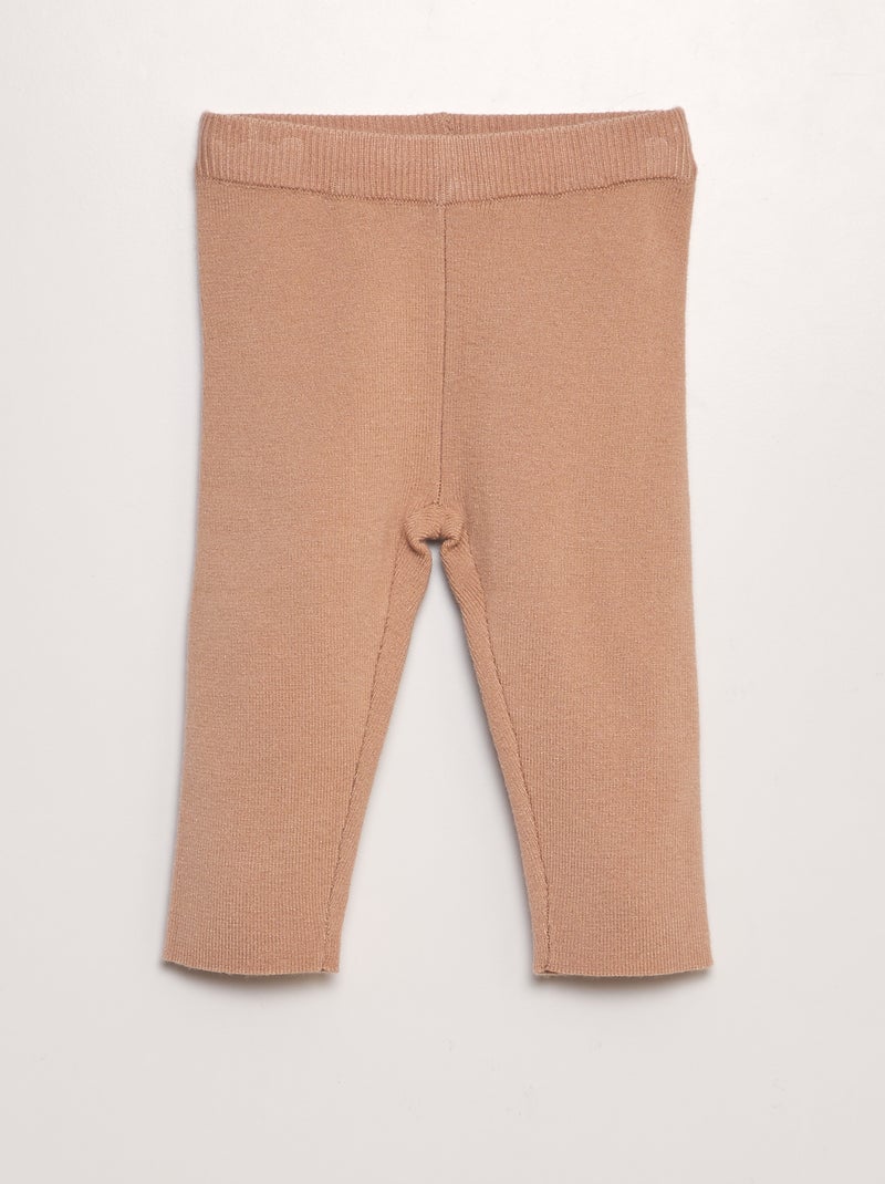 Conjunto camisola + calças de malha compacta - 2 peças ROSA - Kiabi